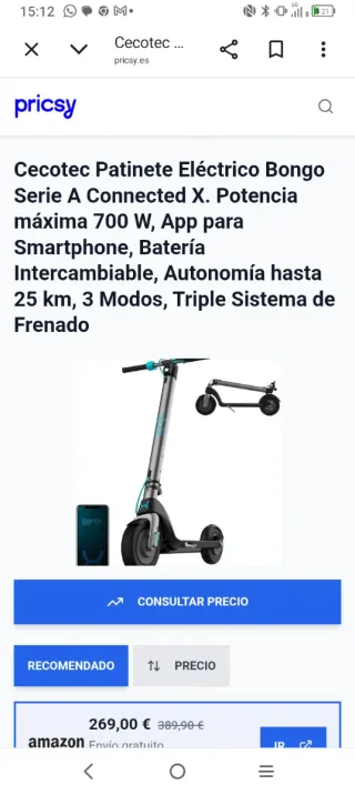 Patinete Eléctrico Cecotec Bongo Serie A