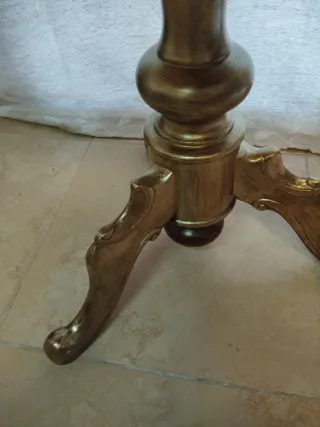 Mesa auxiliar Vintage madera y metal