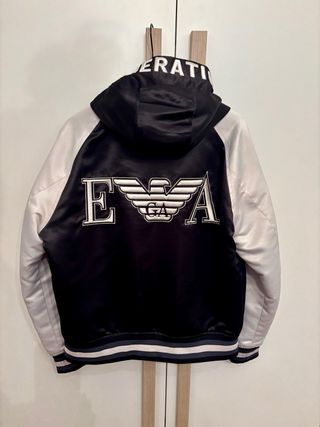 Bomber Emporio Armani Unisex Nero/Bianco