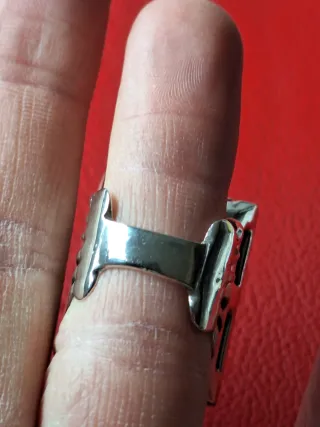 Antiguo Anillo  Plata 925 con 12 Esmeraldas,unico!
