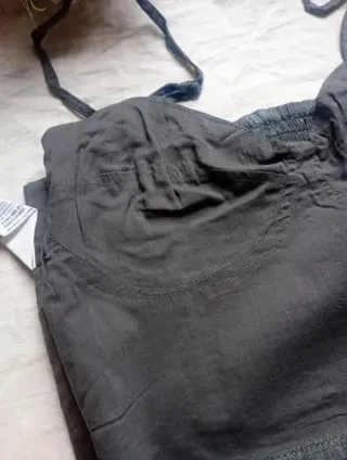 Crop top Stradivarius grigio taglia M