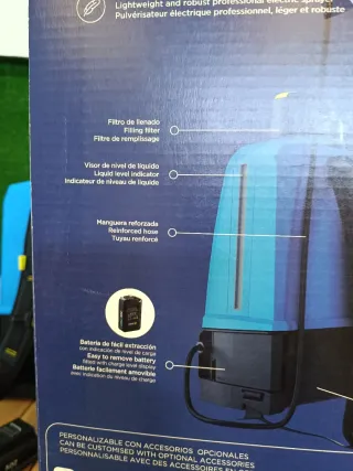 Pulverizador Eléctrico Matabi e15 LTC de Batería