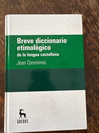 Breve diccionario etimológico lengua castellana