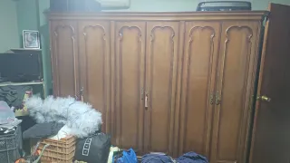 Armario antiguo 6 puertas madera