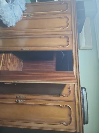 Armario antiguo 6 puertas madera