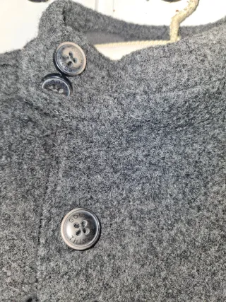 Chaquetón Zara niño gris