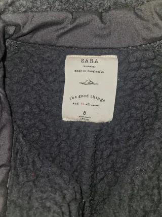 Chaquetón Zara niño gris