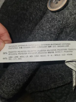 Chaquetón Zara niño gris