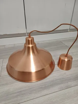 Lámpara colgante cobre metal