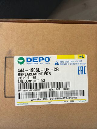 Faros traseros BMW E36 3p