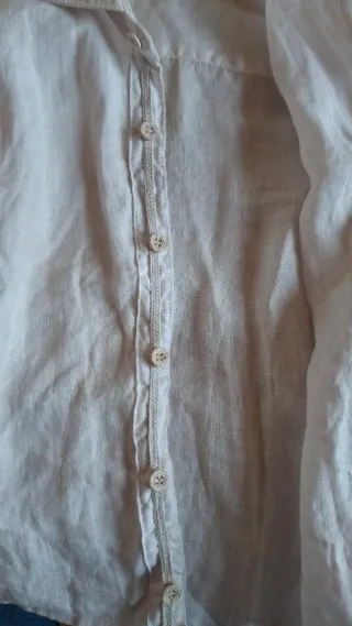 Camisa niño talla 4 blanco roto elegante