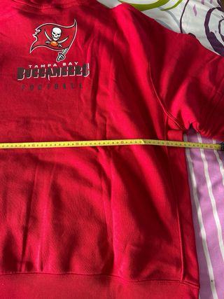 SUDADERA ROJA TAMPA BAY, BUCCANERS.