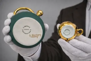 Set di liquori Limoges firmato e dipinto a mano
