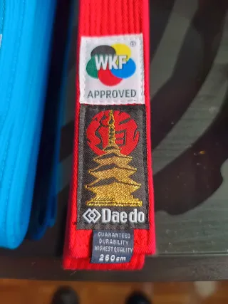 Conjunto cinturones competición Karate Kata Daedo