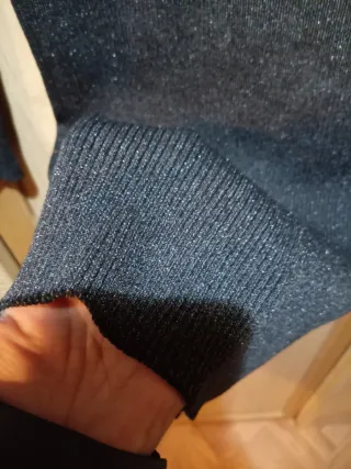 Vestido de punto con escote redondo