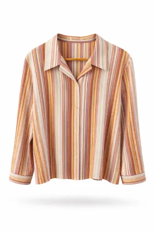 Blusa mujer Talla XL rayas multicolor