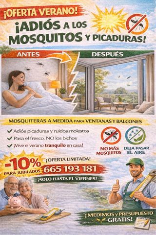 Mosquiteras a medida para ventanas y balcones