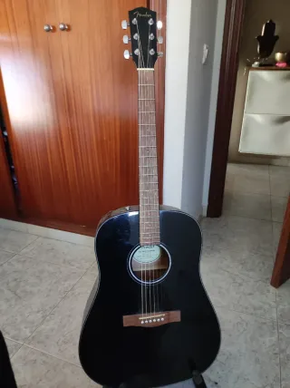 Guitarra Acústica Fender Negra