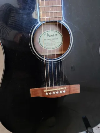 Guitarra Acústica Fender Negra