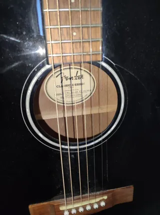 Guitarra Acústica Fender Negra