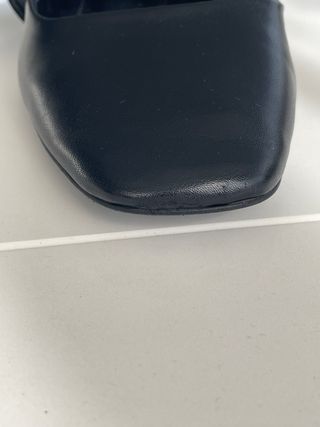 Bailarinas Mango Negras con Ojales