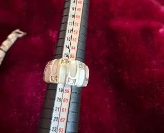 Cunjunto cadena y Anillo Plata925 Nácar.