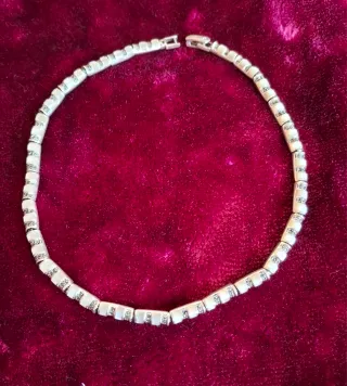 Cunjunto cadena y Anillo Plata925 Nácar.