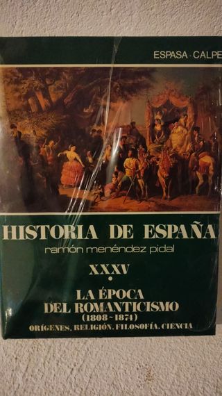 Historia de España, libro precintado.