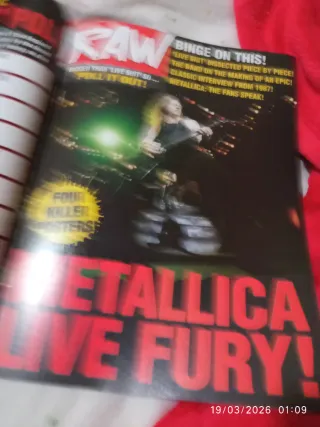 Raw revista UK, Metallica Judas Priest
