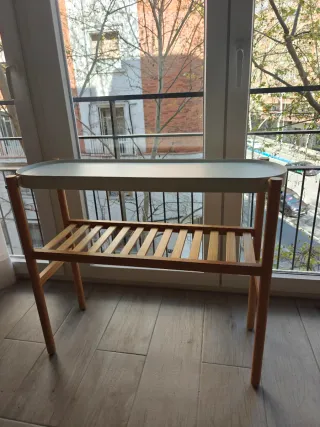 Mesa/Soporte Plantas Ikea Satsumas Bambú