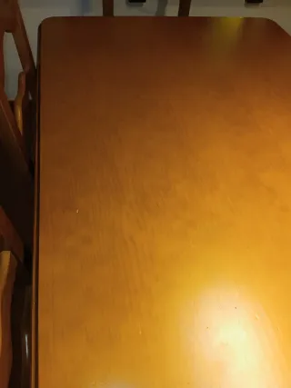 Conjunto mesa y sillas comedor madera