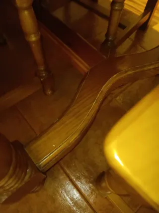 Conjunto mesa y sillas comedor madera