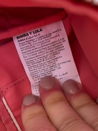 Bolso bandolera Bimba y Lola color coral
