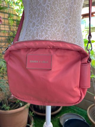 Bolso bandolera Bimba y Lola color coral
