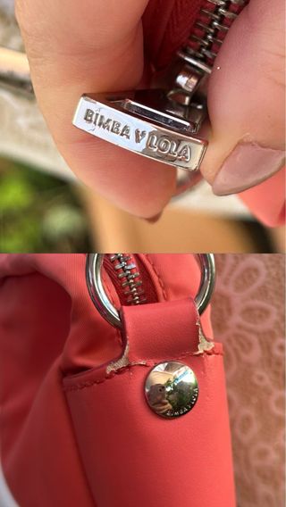 Bolso bandolera Bimba y Lola color coral