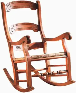 Lote Sillón orejero.mecedora.sillas.madera