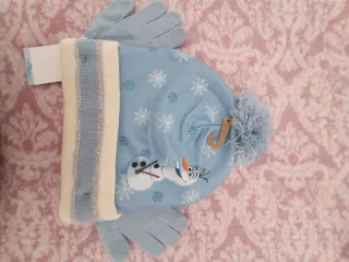 Conjunto Gorro y Guantes Frozen