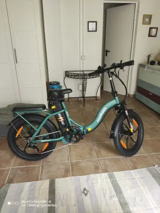 Bicicleta Eléctrica Plegable Verde