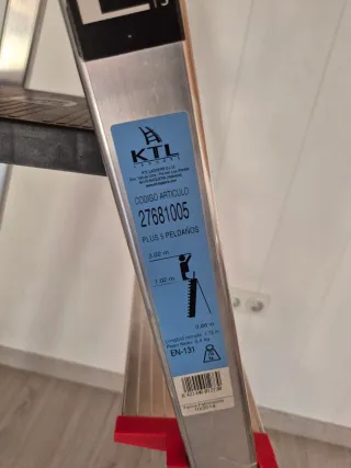 Escalera 5 peldaños anchos KTL Ladders Plus