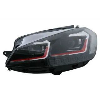 Faros delanteros Red edition Led para VW Golf 7.5