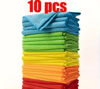 50 Paños Microfibra Limpieza 9.8x9.8in