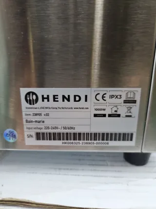 HENDI Baño María Eléctrico Ranger