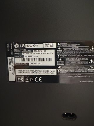 TV LG 55 Smart TV WebOS