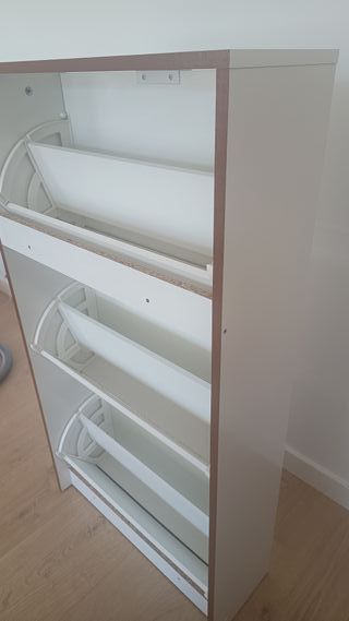 Zapatero Habitdesign Blanco Brillo 3 Puertas