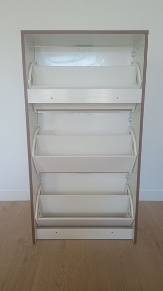 Zapatero Habitdesign Blanco Brillo 3 Puertas