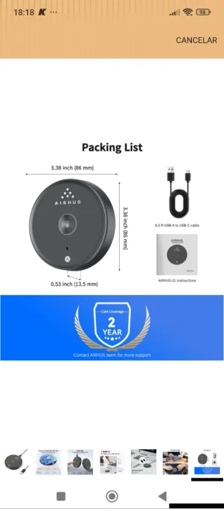 Micrófono USB AIRHUG Conferencia