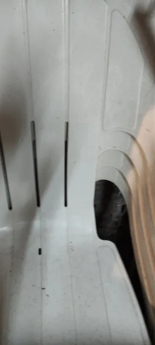 Sillas de plástico blancas