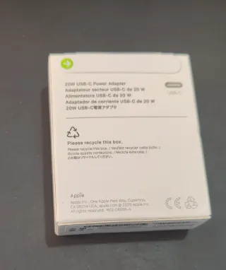 Cargador iPhone USB-C 20W