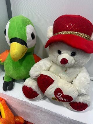 Lote de peluches: Panda, Stitch y Oso