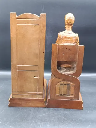 Tallas madera Don Quijote y Sancho Panza